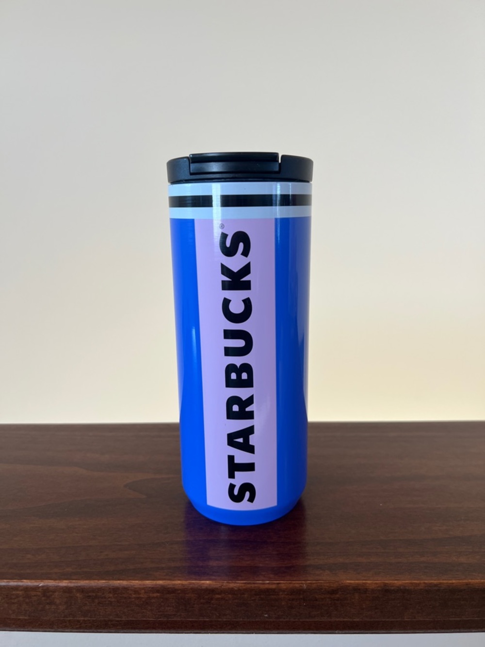 Starbucks Blue and Lavender Vertical Logo Tumbler 12 oz.